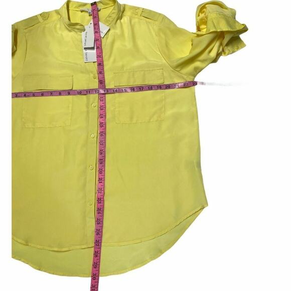 HARVE BENARD sunlight shirt Buttonsdown shirt sz XL rollover sleeve blouse - Picture 6 of 8